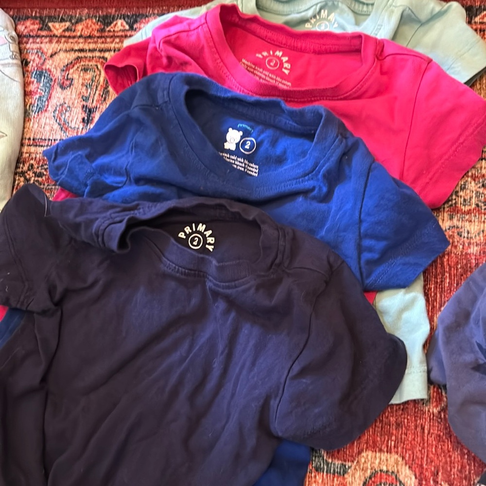 Primary size 2 t-shirts